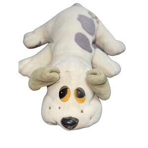 Vintage‎ Tonka Pound Puppy Cream White With Grey Dots Plush Stuffed Animal